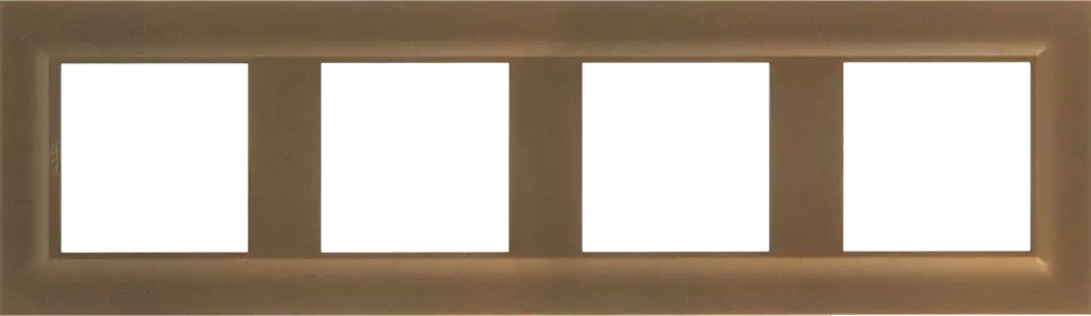 Рамка Legrand Structura на 4 модуля в элегантном цвете шампань 82669037
