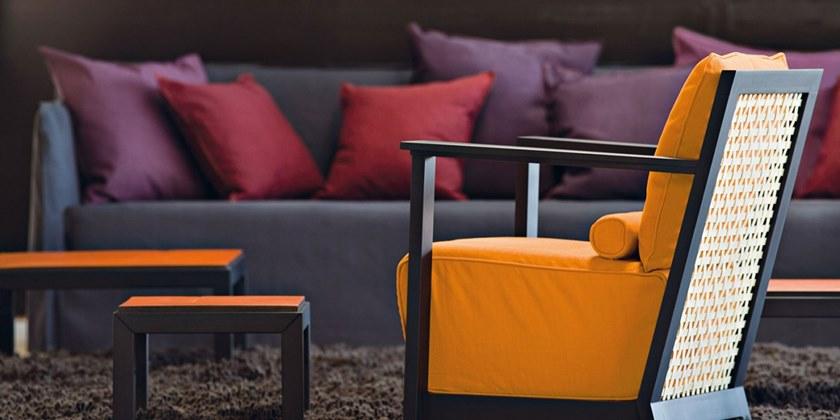 Gervasoni Кресло из ткани с подлокотниками Otto sun-id-1486803 - Вид №1