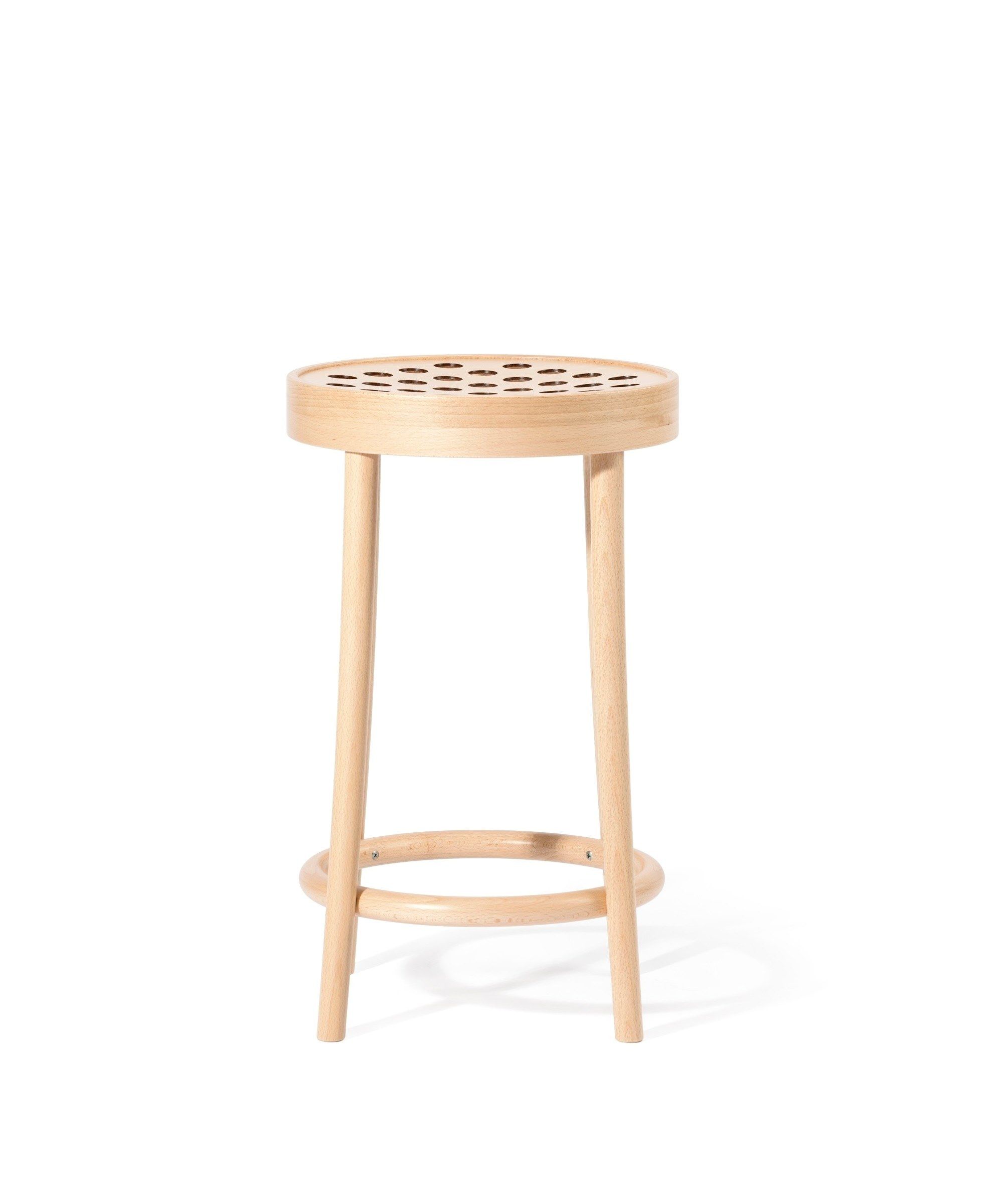 Высокий деревянный барный стул с подставкой для ног TON 822 ARCH-00090162 - Вид №15