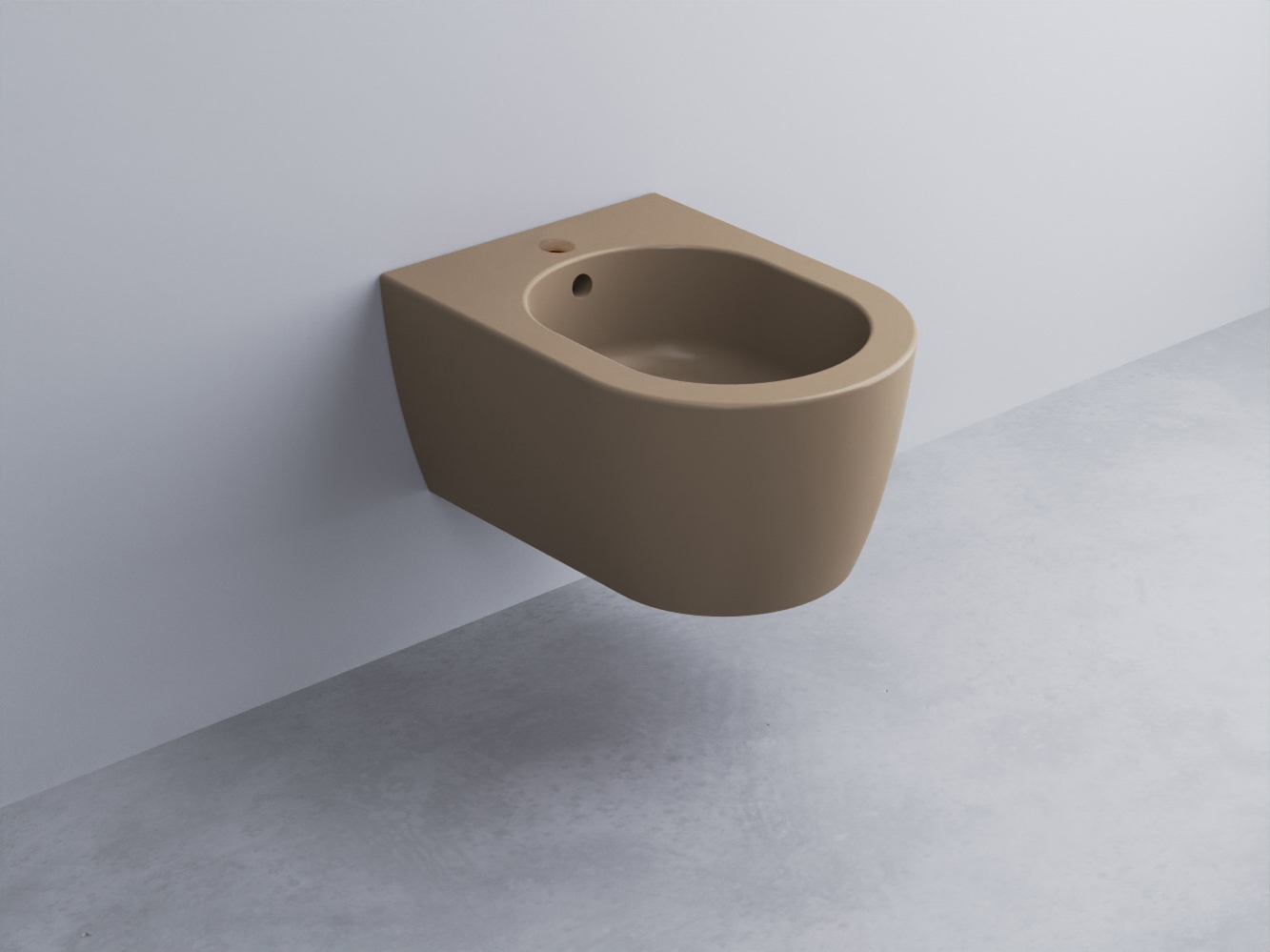 SMBSR-AN Биде подвесное с одним отверстием под смеситель, в комплекте с крепежами Mini 48 cielo Smile Ceramica Cielo