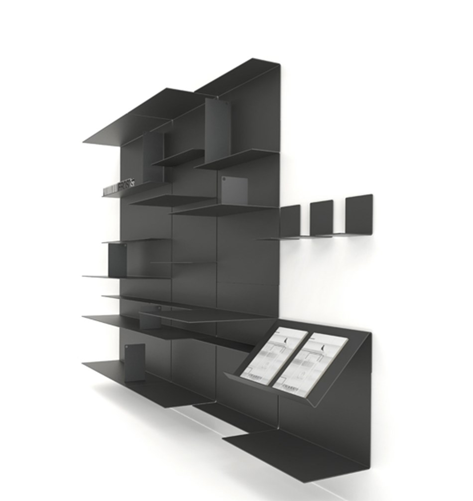 FROST Полка для обуви / магазина 4039 100cm » черный Алюминий Черный U4039-B  - Вид №2