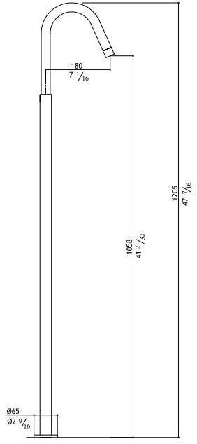 MGS Напольный излив из нержавеющей стали Accessori per bagno sun-id-1401048 - Вид №4