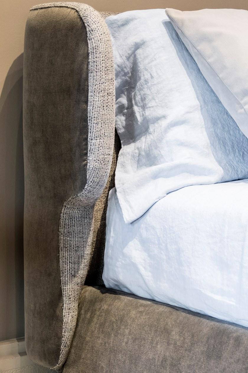 Ditre Italia Двуспальная кровать из ткани с мягким изголовьем Claire sun-id-1448313 - Вид №5