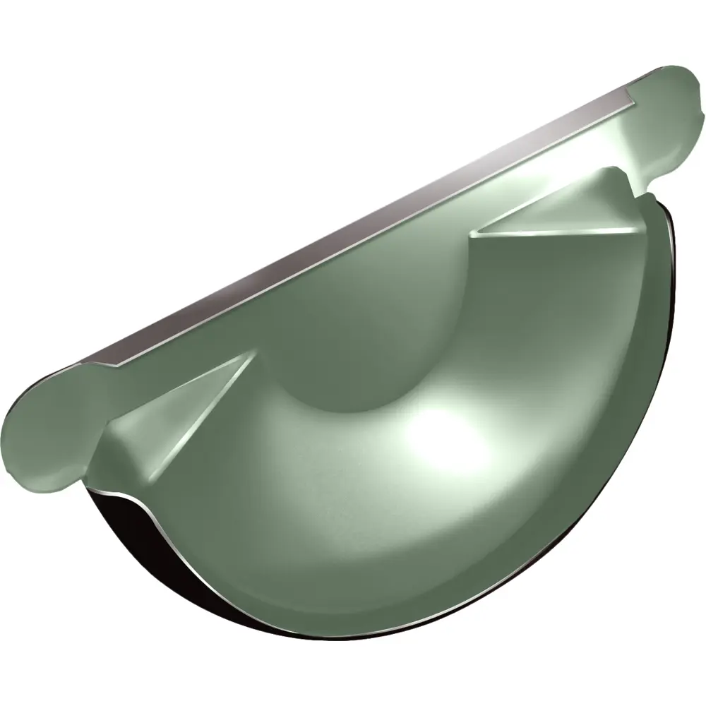 Заглушка торцевая универсальная GL PE 125 мм цвет шоколад Grand Line STLM-2101341 - Вид №1