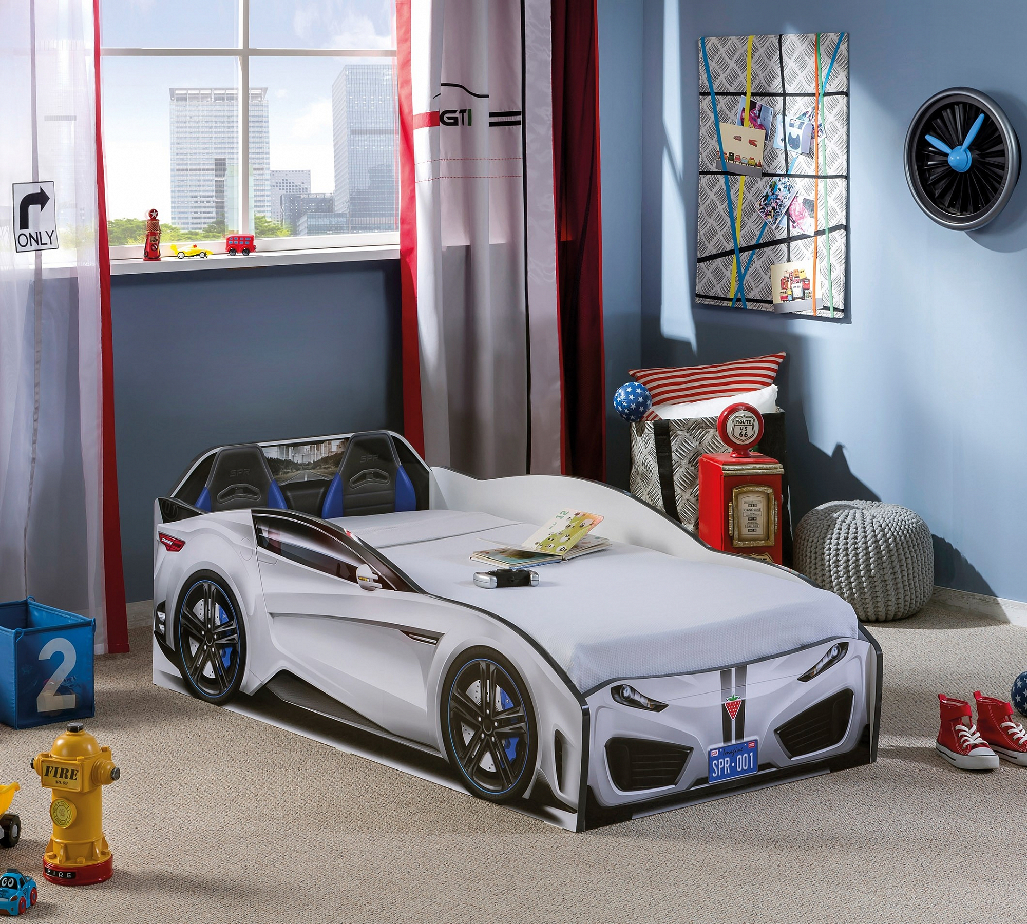 Кровать-машина детская 70х130 см белая Spyder CILEK  00-3832329 Белый Santreyd  - Вид №1