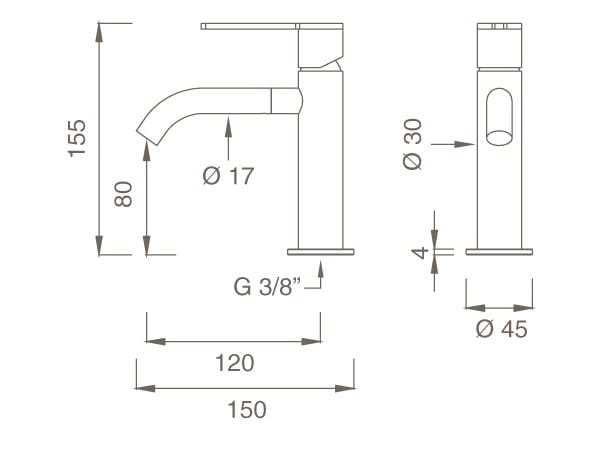 Одно отверстие кран с поворотным изливом CEADESIGN INNOVO ARCH-00039337 - Вид №2