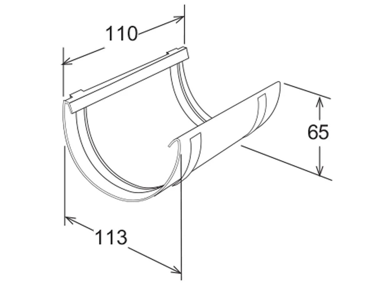 Простое соединение желоба 100 First Corporation First Plast ARCH-00125894 - Вид №2