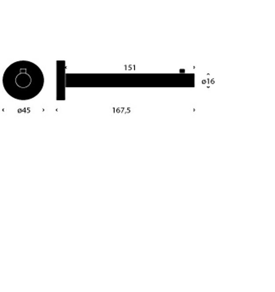FROST Кронштейн для полки 1 » полированный Нержавеющая сталь Полированный O1115  - Вид №1