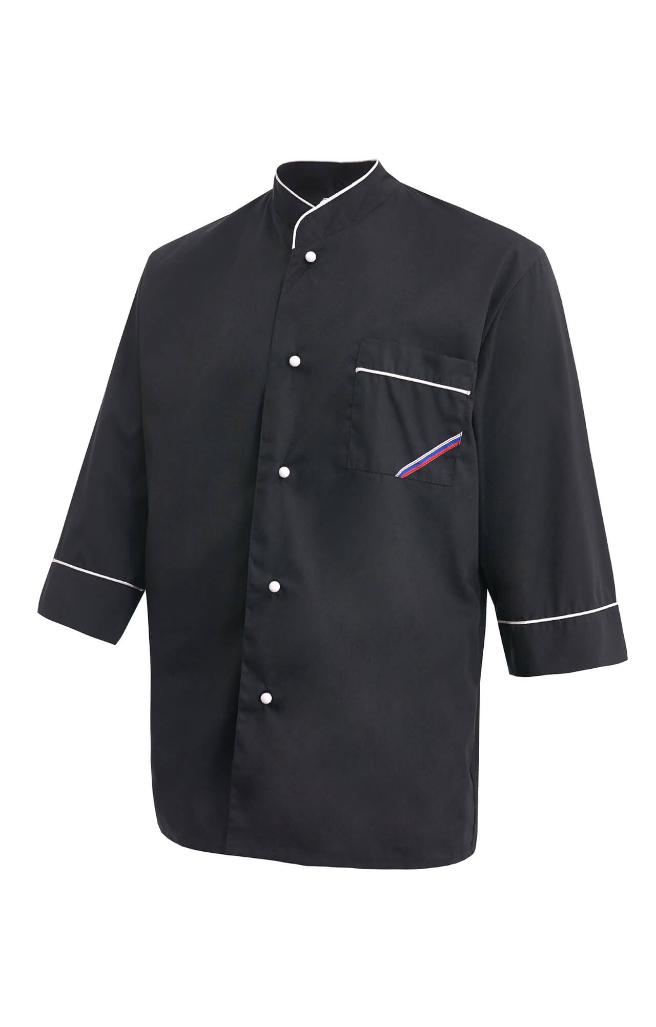 69105 Куртка поварская "Люкс-Лайт" черная  Повар  размер 56-58/170-176 Спецодежда  - Вид №1