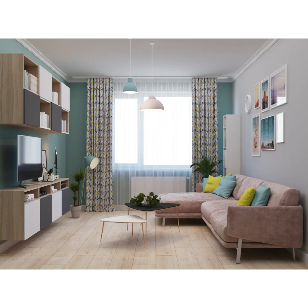 Краска для стен и потолков Trend Farbe цвет Магическая мята 1 л Dufa STLM-2036746 - Вид №3