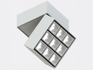 Регулируемая металлическая светодиодная потолочная лампа