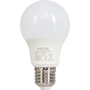 Лампа светодиодная Volpe E27 11 Вт груша матовая 900 Лм, холодный белый свет