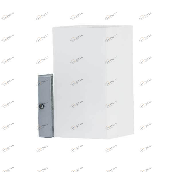 Бра со стеклянным плафоном белое Ice 117 ALFA ICE 00-3928855 Белый;серебро