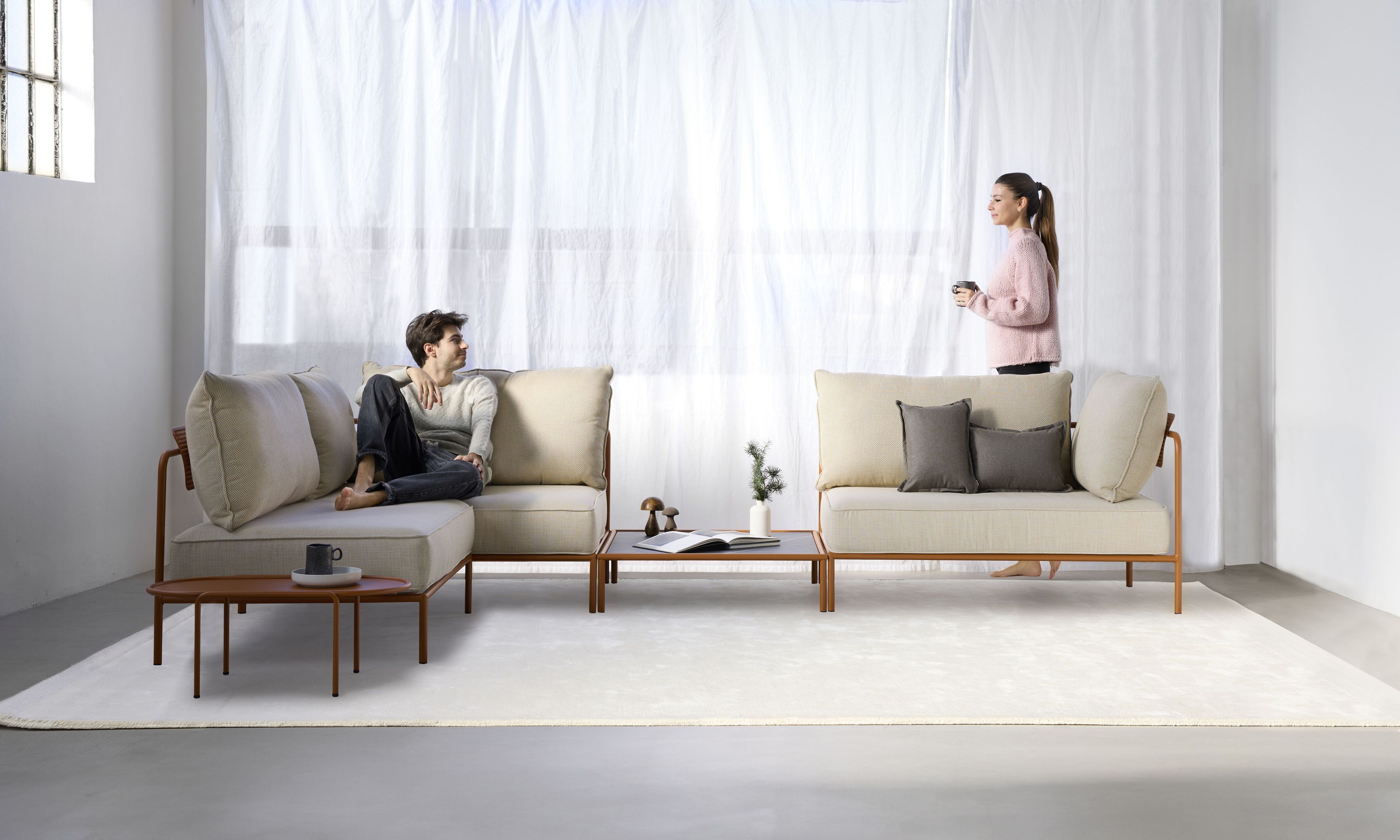 Ткань и сталь сад Dormeuse S-CAB лоскут ARCH-00036639 - Вид №12