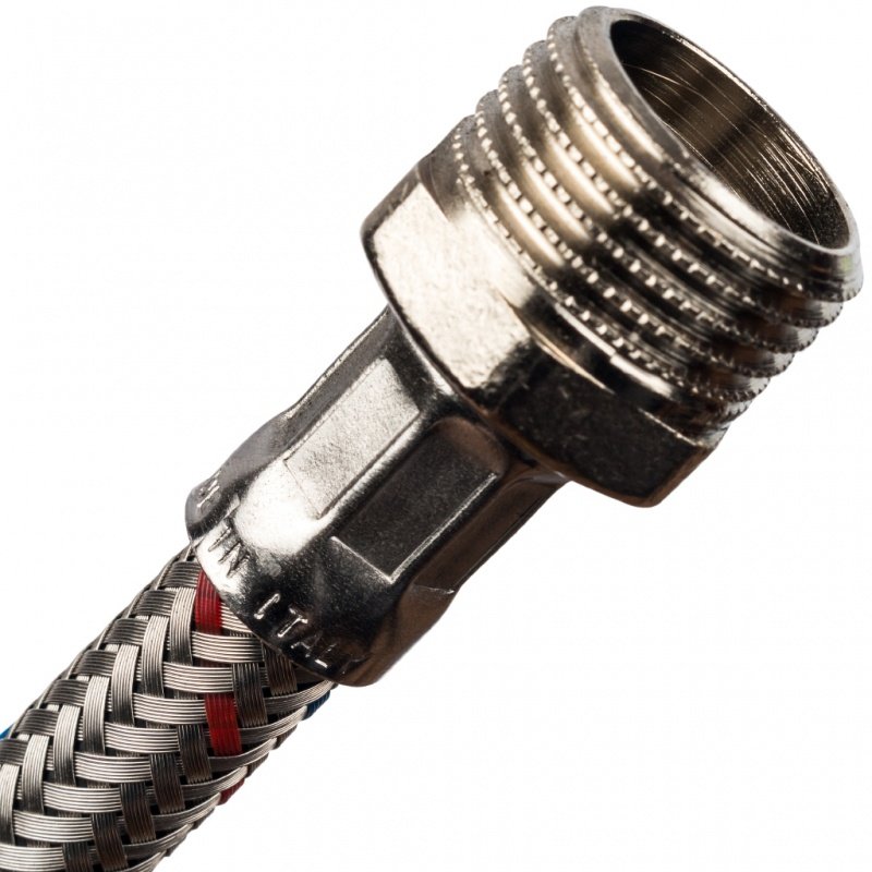 Гибкая подводка для воды НР 1/2 х ВР 3/8 STOUT - 600 мм SHF0077081510 - Вид №1