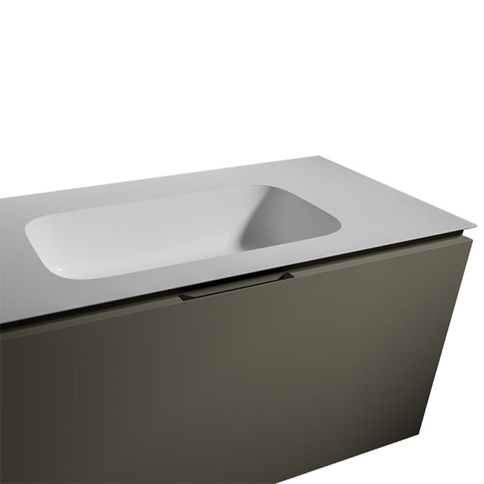 ED-ST18 Edone Встроенный умывальник Sirio ВСТРОЕННЫЙ БАК Интегрированная столешница из полимера с раковиной из Corian® 