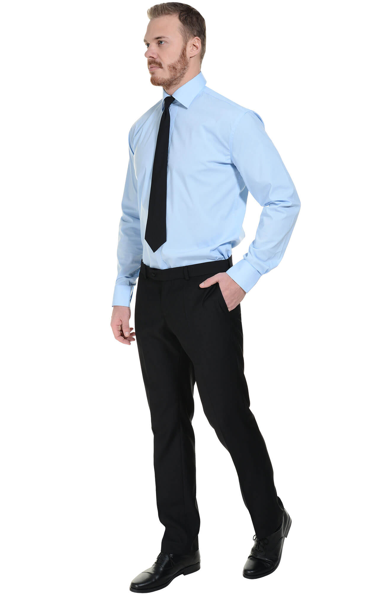 60317 Галстук на резинке черный  Офисная одежда  размер Спецодежда  - Вид №2