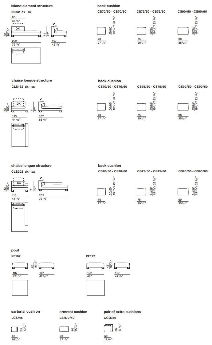 Molteni & C. Модульный тканевый диван sun-id-1382202 - Вид №8