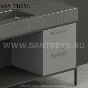 S04548TO Тумба с 2 ящиками Globo