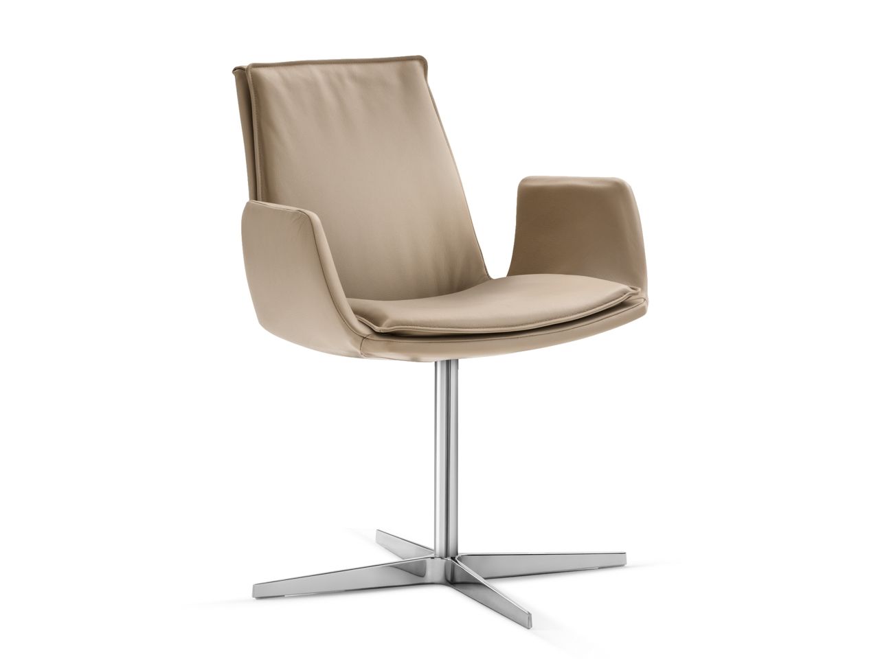 Кожаный стул с подлокотниками EFORMA Lara ARCH-00146888