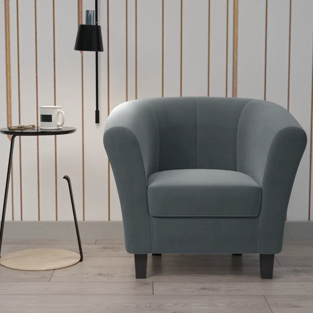 Кресло полиэстер Seasons Марсель CAMARO32 серое 85x73x77 см STLM-2033348 - Вид №4