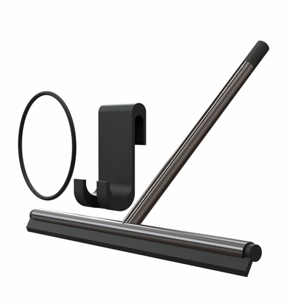 FROST Стеклоочиститель для душа » матовый черный Нержавеющая сталь Матовый черный N1946-BCB 