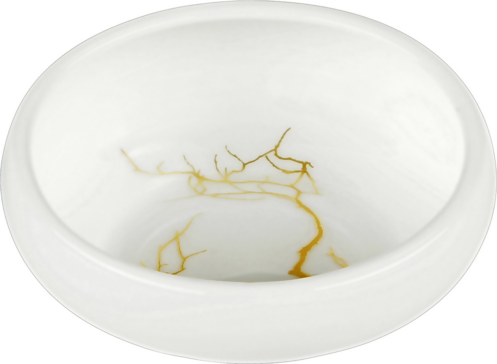 81092 Dibbern Розетка Dibbern "Золотой лес" 6см Фарфор костяной 