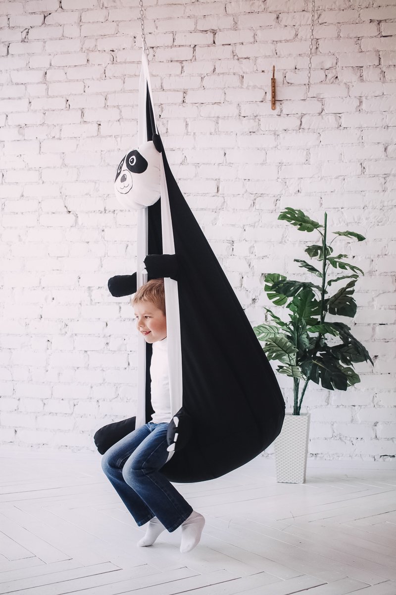 Подвесное кресло-кокон "Панда" ПОКАЧАЙКА  326702 Черный Santreyd  - Вид №2