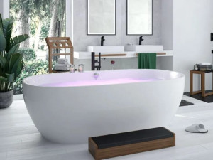 Овальная ванна акриловая комната центр