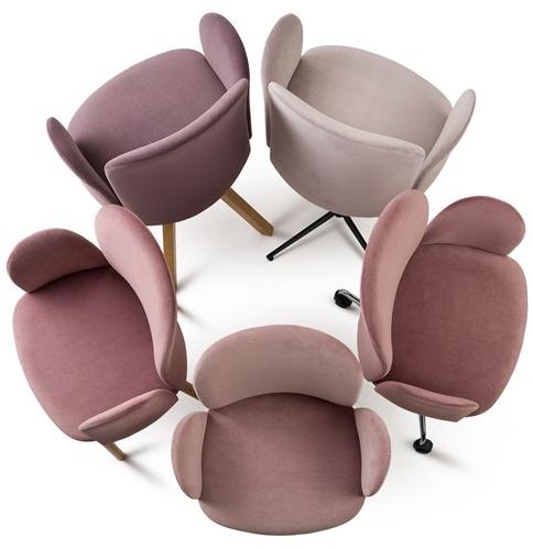 Paged Стул с обивкой и подлокотниками April April 1 - Вид №2