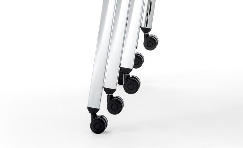 Diemmebi Стул на колесиках из переработанного полипропилена и металла Makeup sun-id-1454794 - Вид №2