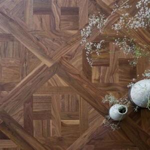 Модульный паркет Coswick Прованс Американский Орех американский Селект (Гладкая) 431х431 мм.