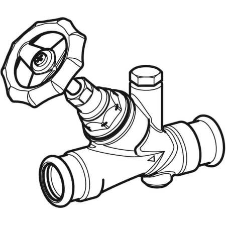 94887 Запорный вентиль Geberit Mapress угловой Geberit  - Вид №1