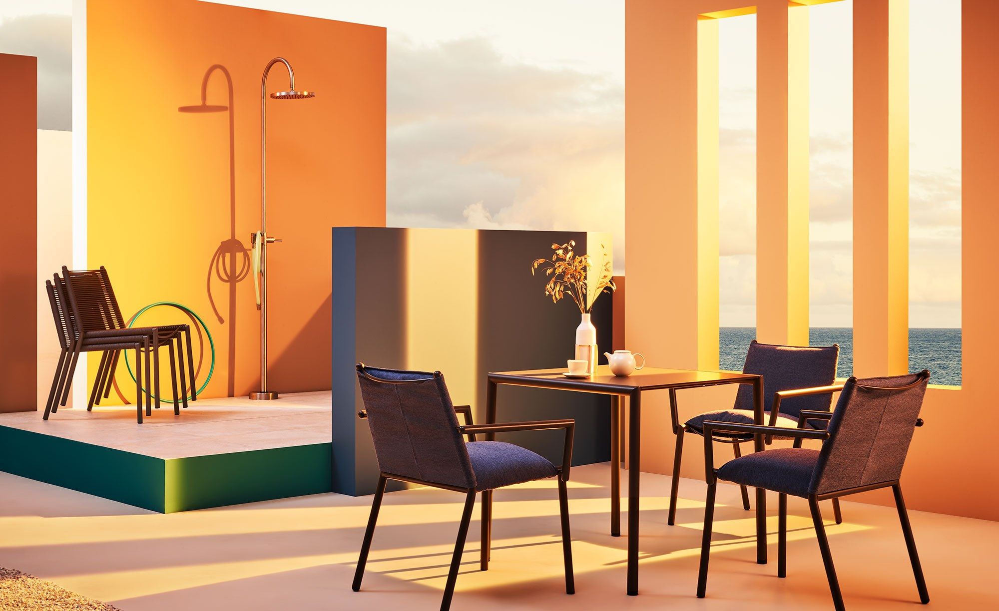 Мягкий садовый стул с подлокотниками Terraforma Eleven ARCH-00068770 - Вид №3