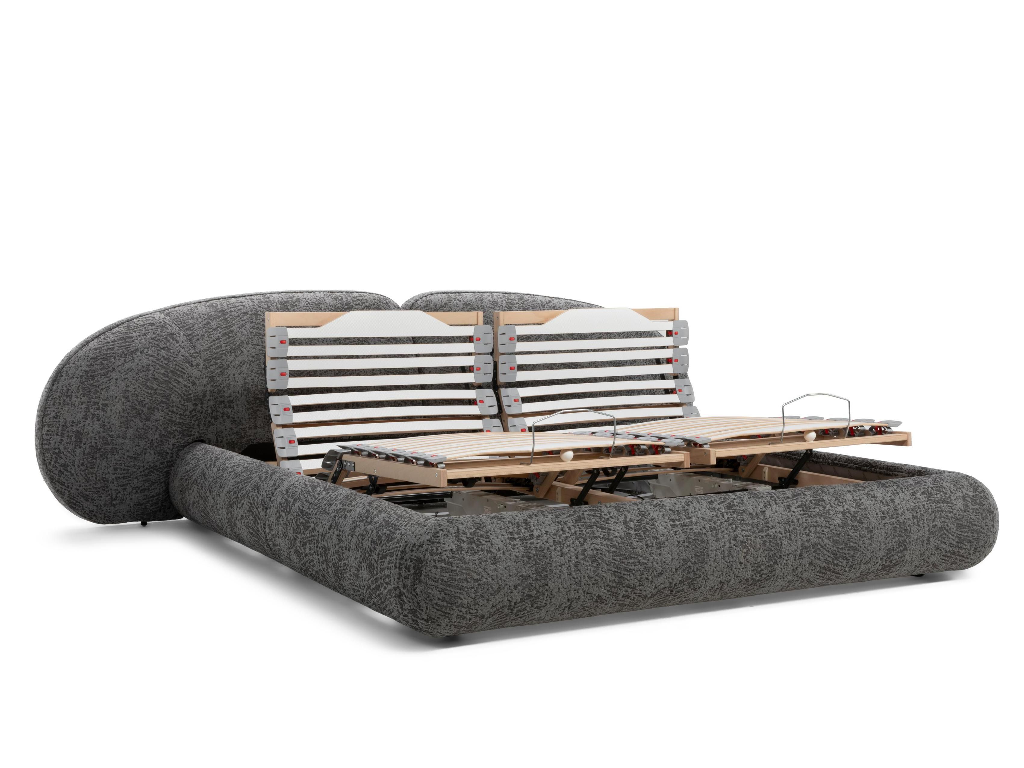 Двуспальная мягкая кровать из ткани Natuzzi Italia память ARCH-00126172 - Вид №3