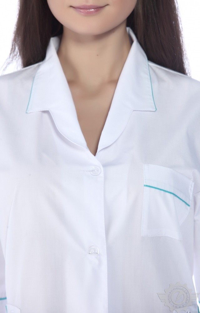 63612 Халат "Оксана"  Медицинская одежда  размер 46/158-164 Спецодежда  - Вид №6