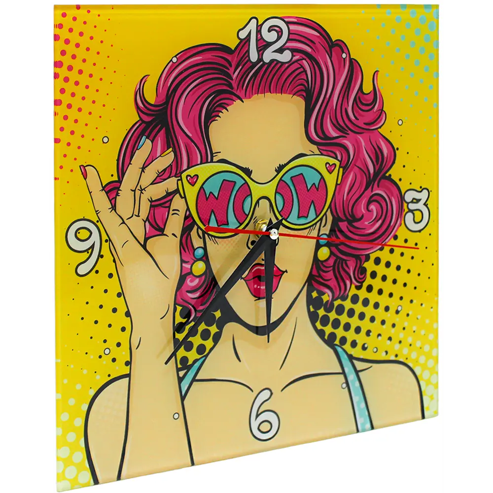 Часы на стекле Поп-арт 30x30 см Santreyd 2020 STLM-2094067 - Вид №2