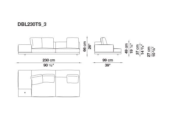 Кожаный диван B&B Italia док ARCH-00106863 - Вид №147