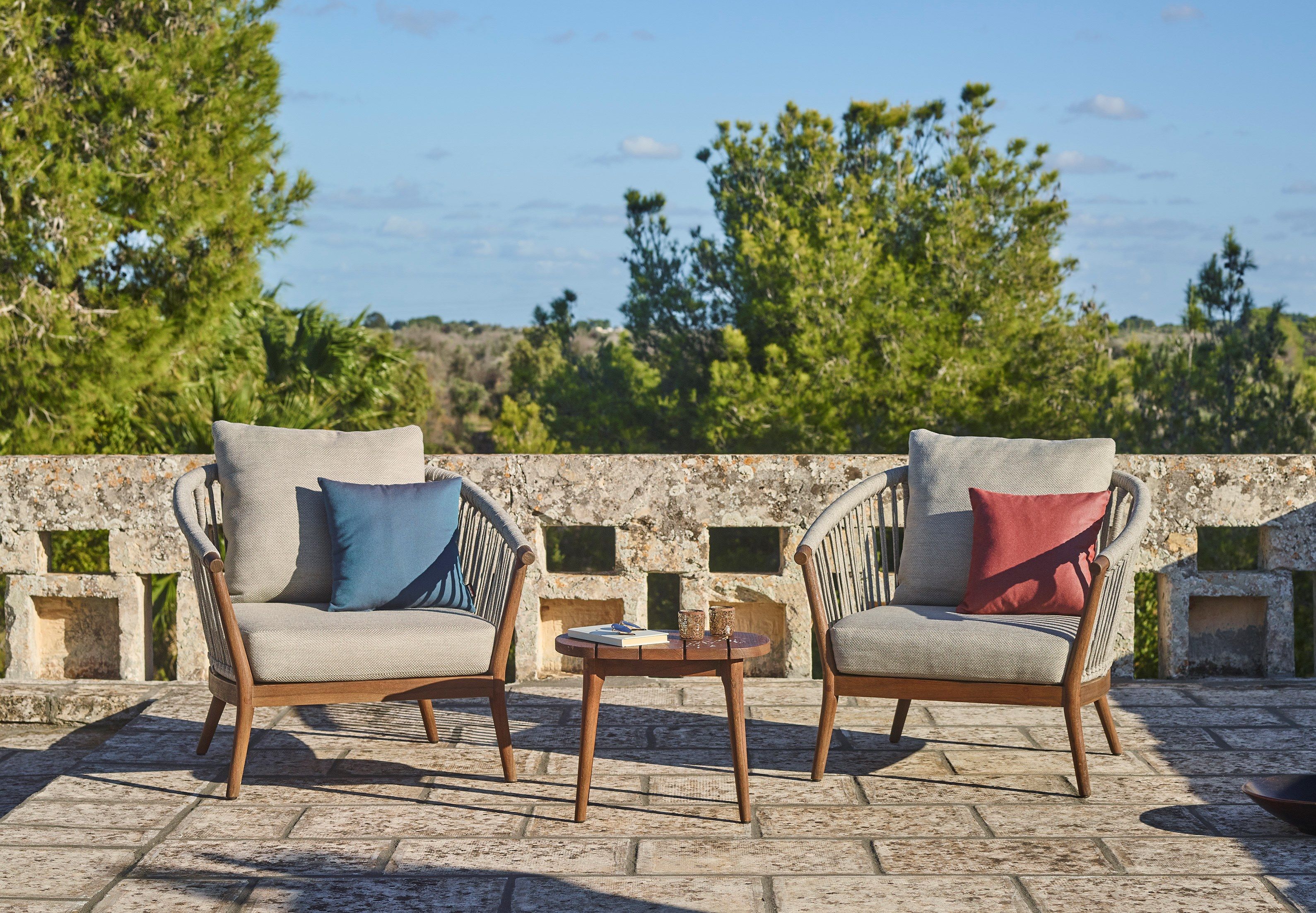 Кресло для сада с мягкой акриловой тканью Jardinico дерево ARCH-00141723 - Вид №5