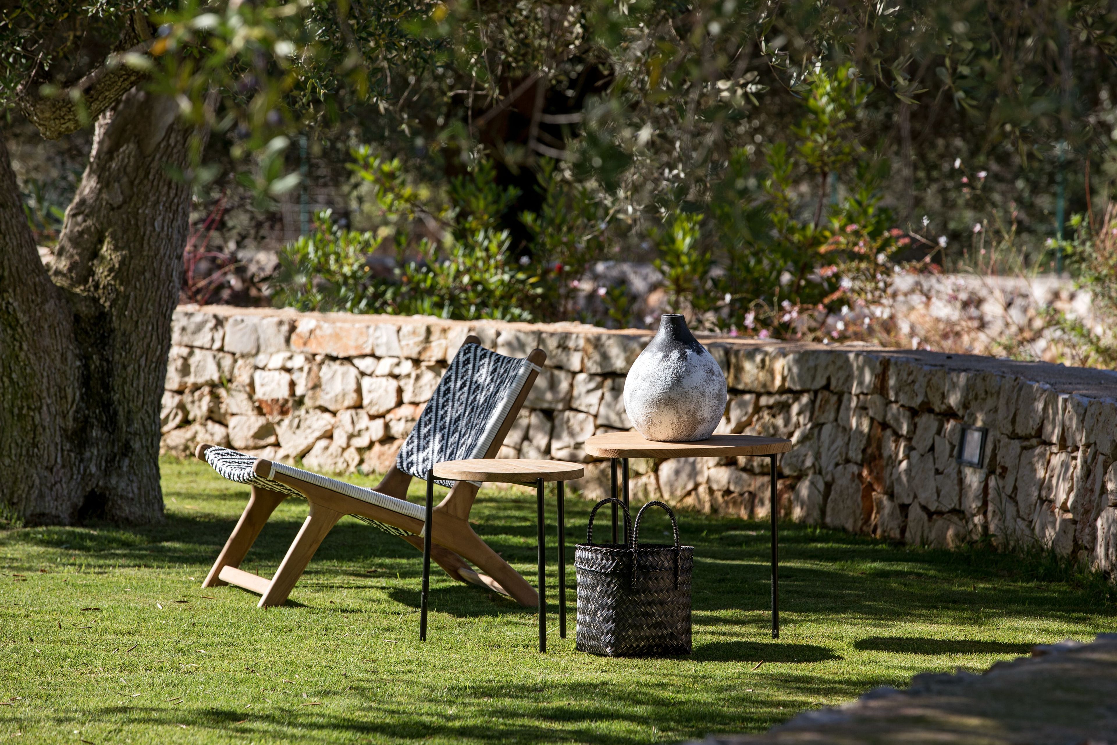 Садовое кресло из тикового дерева и синтетической ткани cbdesign Vienna Relax ARCH-00041545 - Вид №2