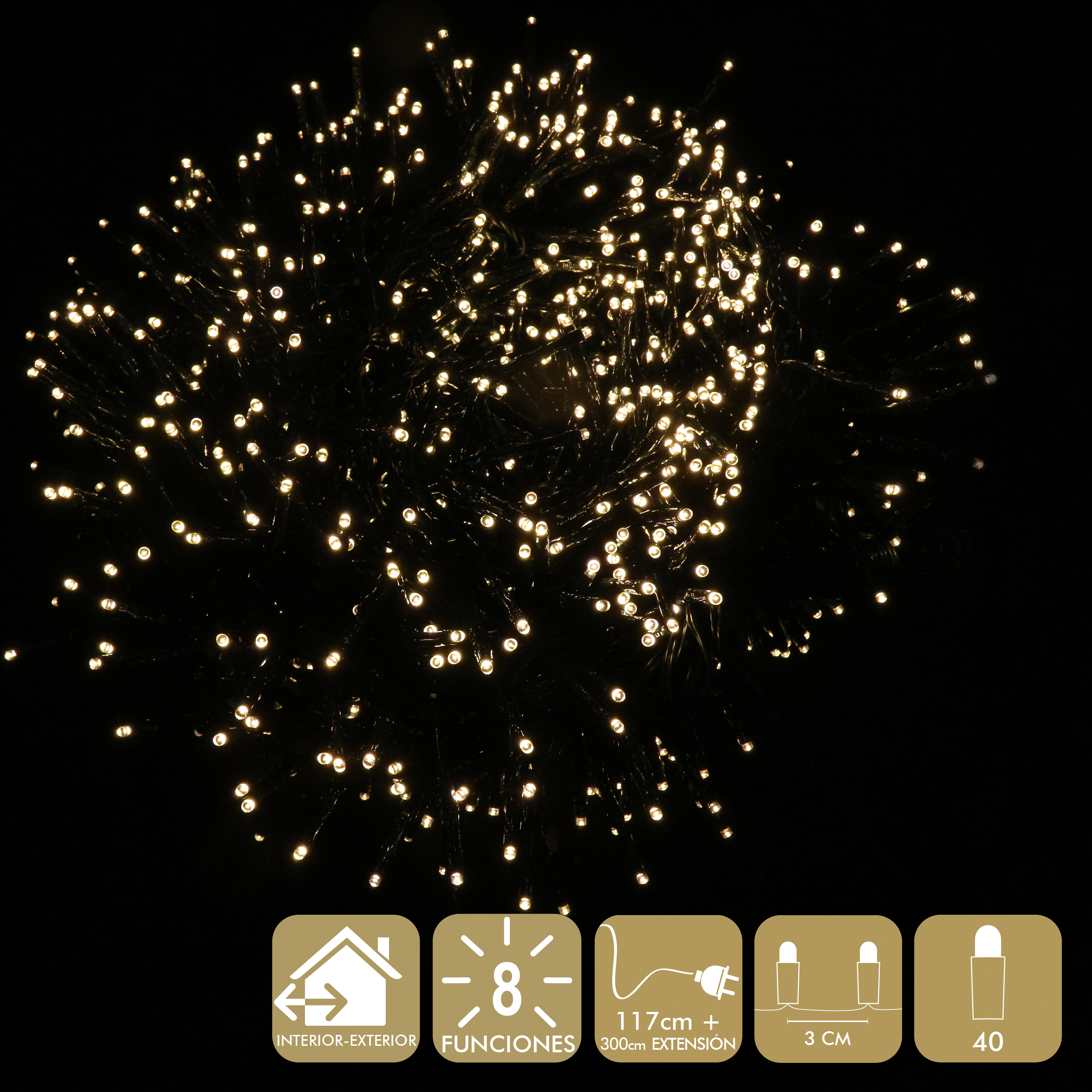 DZ-110-153 ГИРЛЯНДА 40 LED (220V) TO4ROOMS  - Вид №1