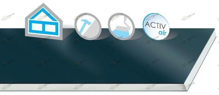 Saint-Gobain Gyproc Гипсокартон с добавками, покрытый алюминиевой фольгой Habito activ’air® sun-id-1487531