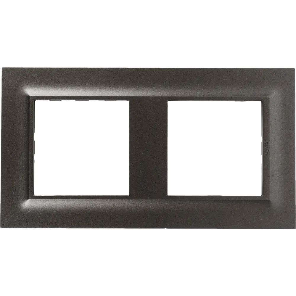 Рамка для розеток и выключателей Legrand Structura 2 поста цвет магнезиум STLM-2190041