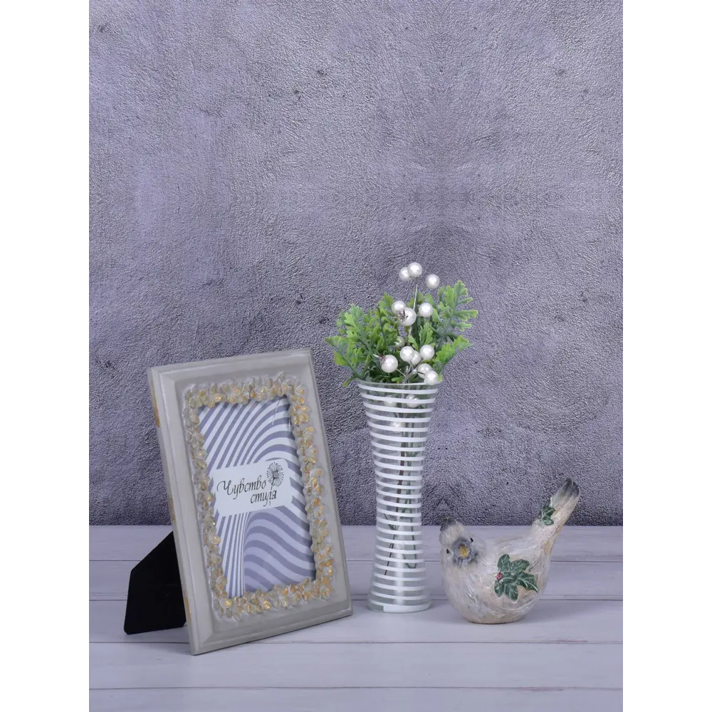 Ваза Талия стекло цвет белый 19.5 см Santreyd STLM-2143169 - Вид №2