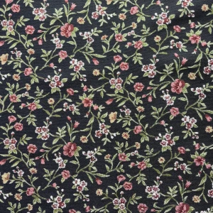 Ткань 1 м/п Весенние гобелен 150 см цвет черный