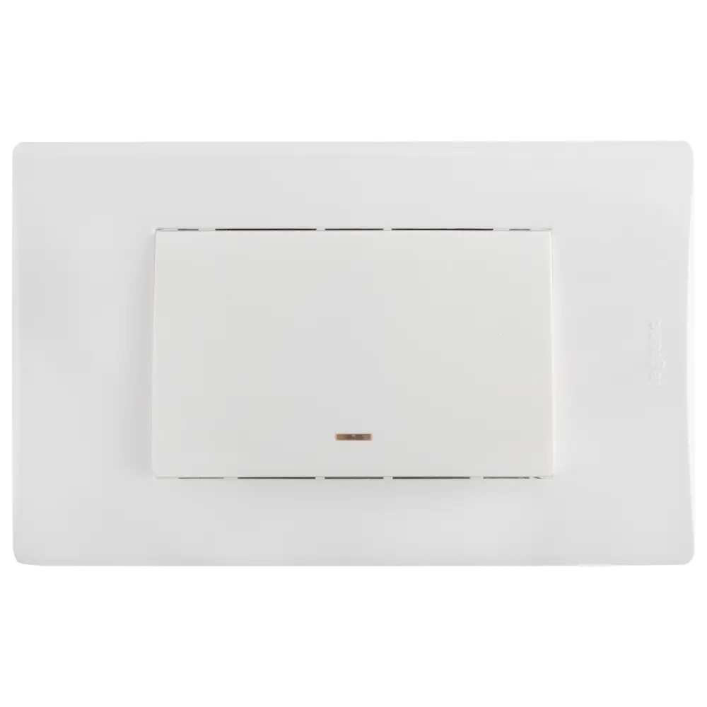 Выключатель Legrand Anam Zunis, 1 клавиша, с подсветкой, цвет белый STLM-2097074