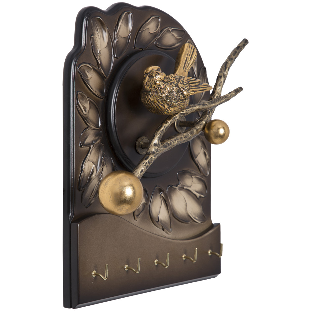 73001 Полка-ключница Терра Бранч Каштан Амбер BOGACHO 4627179659554 - Вид №1