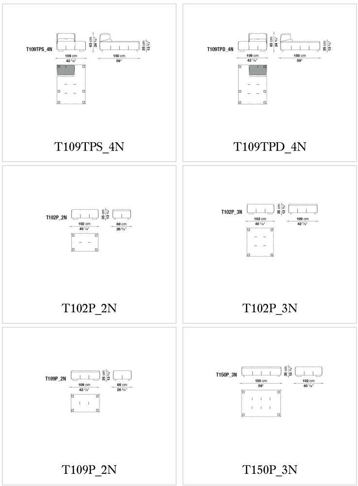 B&B Italia Модульный тканевый диван Tufty-too sun-id-1436231 - Вид №17