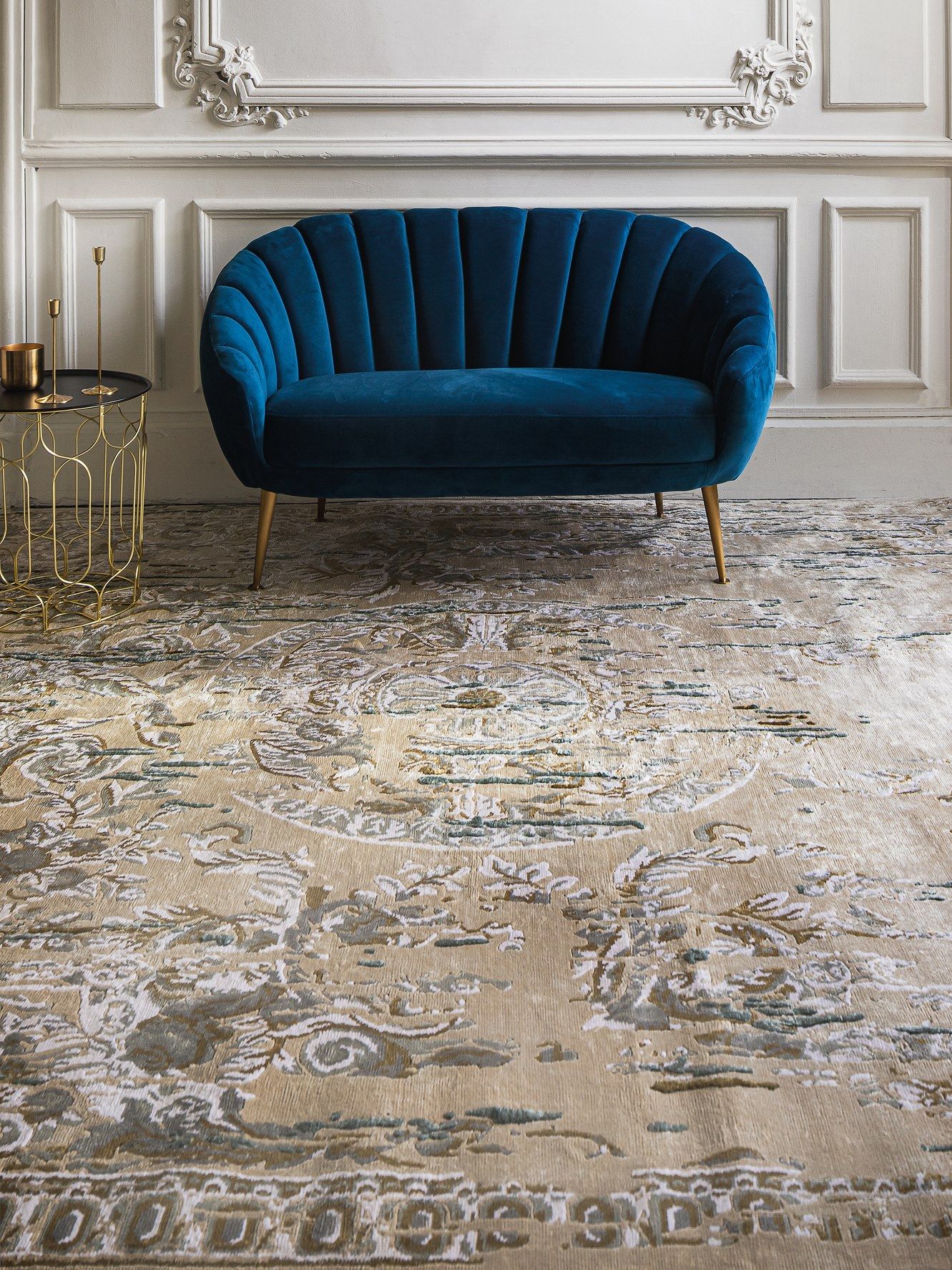 Шелковый прямоугольный ковер ручной работы Edition Bougainville Renaissance ARCH-00096866 - Вид №1