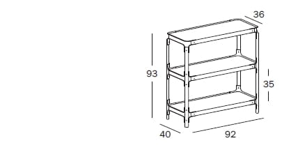 Деревянный двухсторонний секционный книжный шкаф In Stock Magis ARCH-00128260 - Вид №2